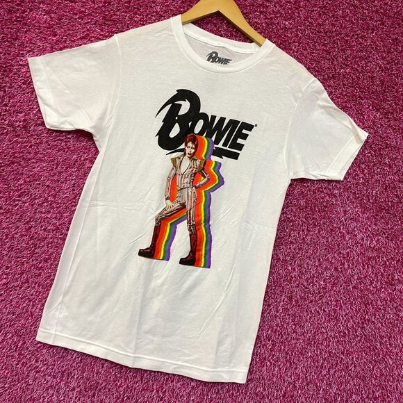 David Bowie Star Man Rainbow Rock Tshirt size Small - Picture 3 of 4